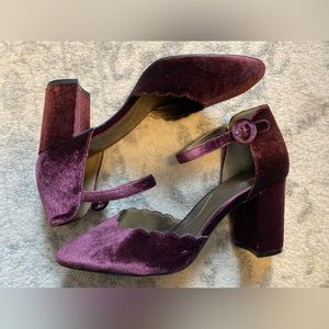 Bandolino Purple Velvet Pumps 9.5